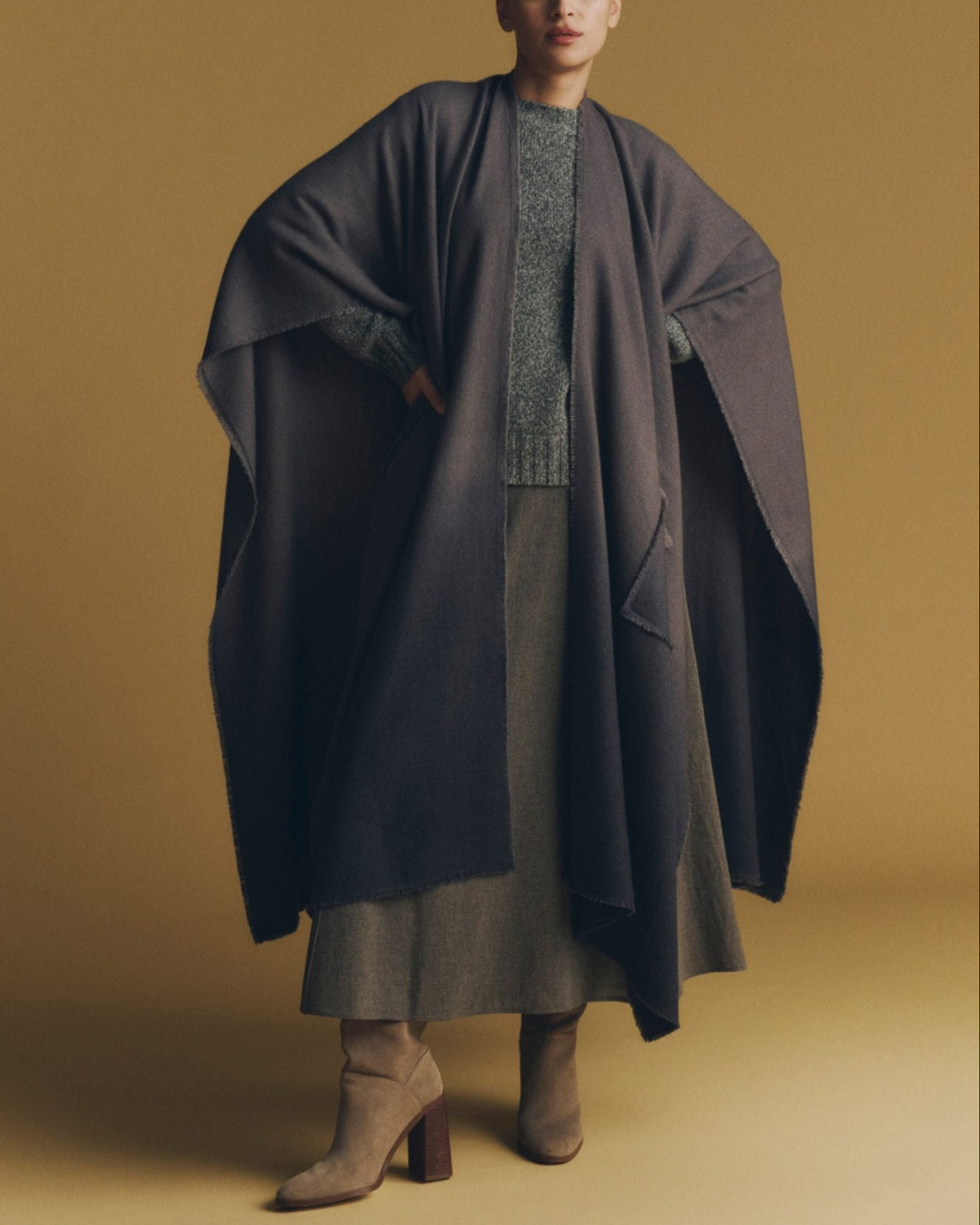 Flowing Cashmere Coat Degradee | Ore & Vortex