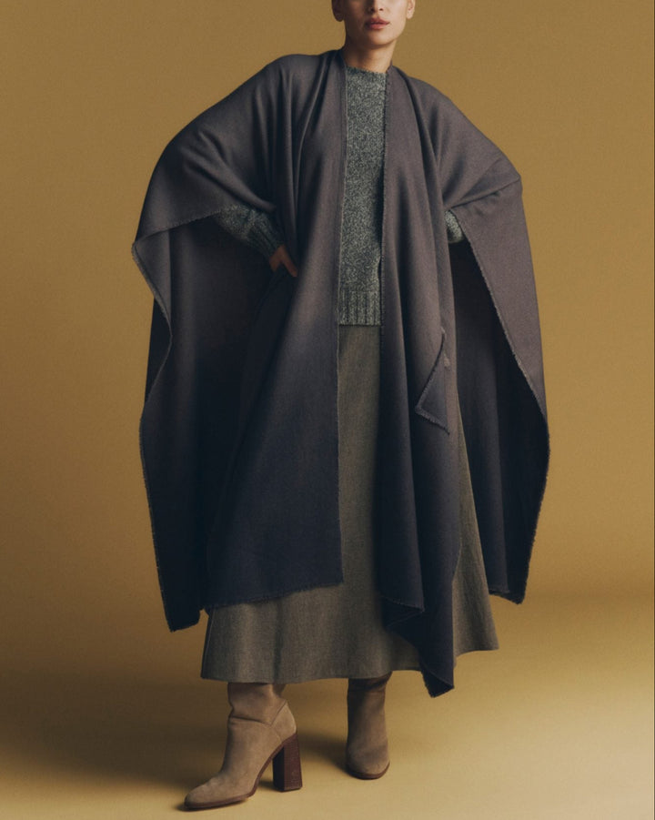 Flowing Cashmere Coat Degradee | Ore & Vortex