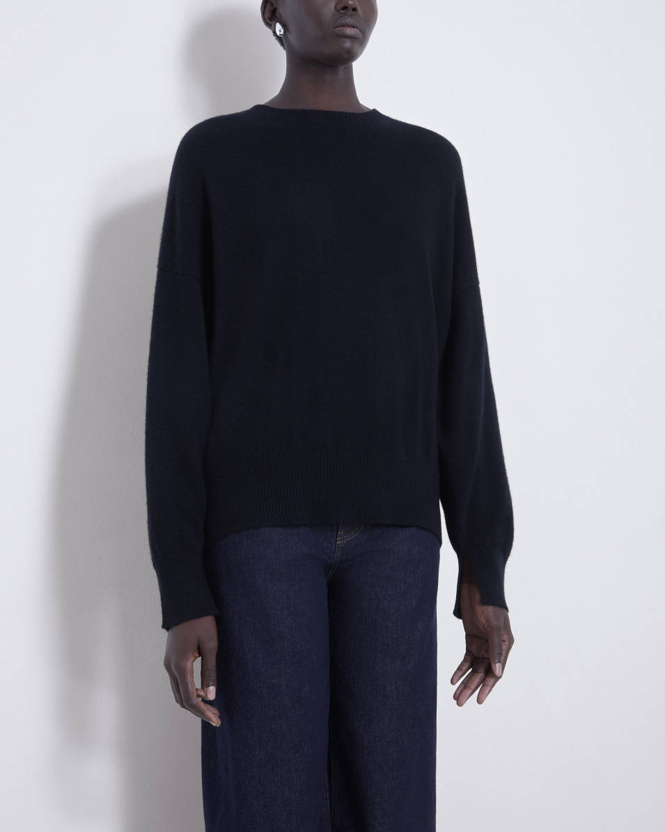 Anaa Cashmere Sweater | Black