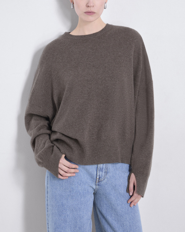 Anaa Cashmere Sweater | Wood