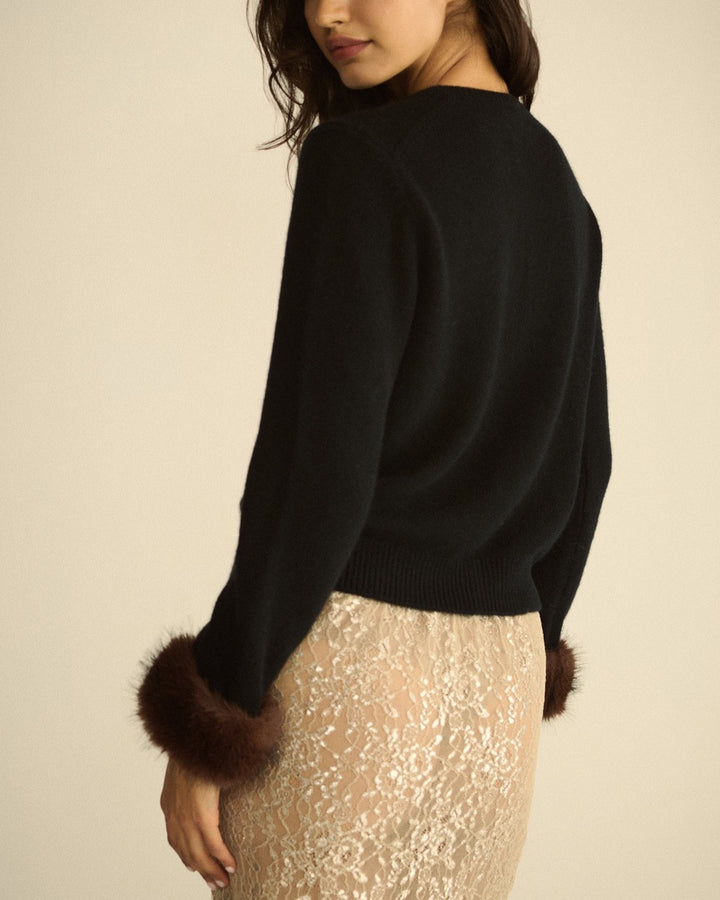Clara Cardigan | Black — cropped 4:5 view 08