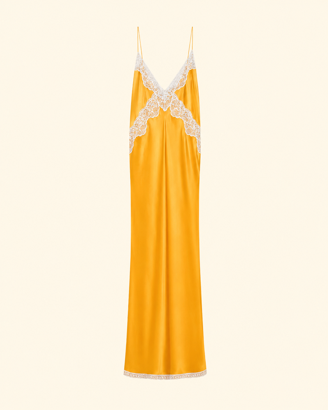 Chic Slip Dress with Lace | Mandarine
