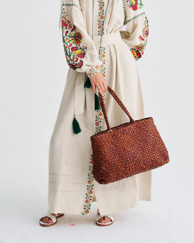 Vintage Mesh Tote | Tan