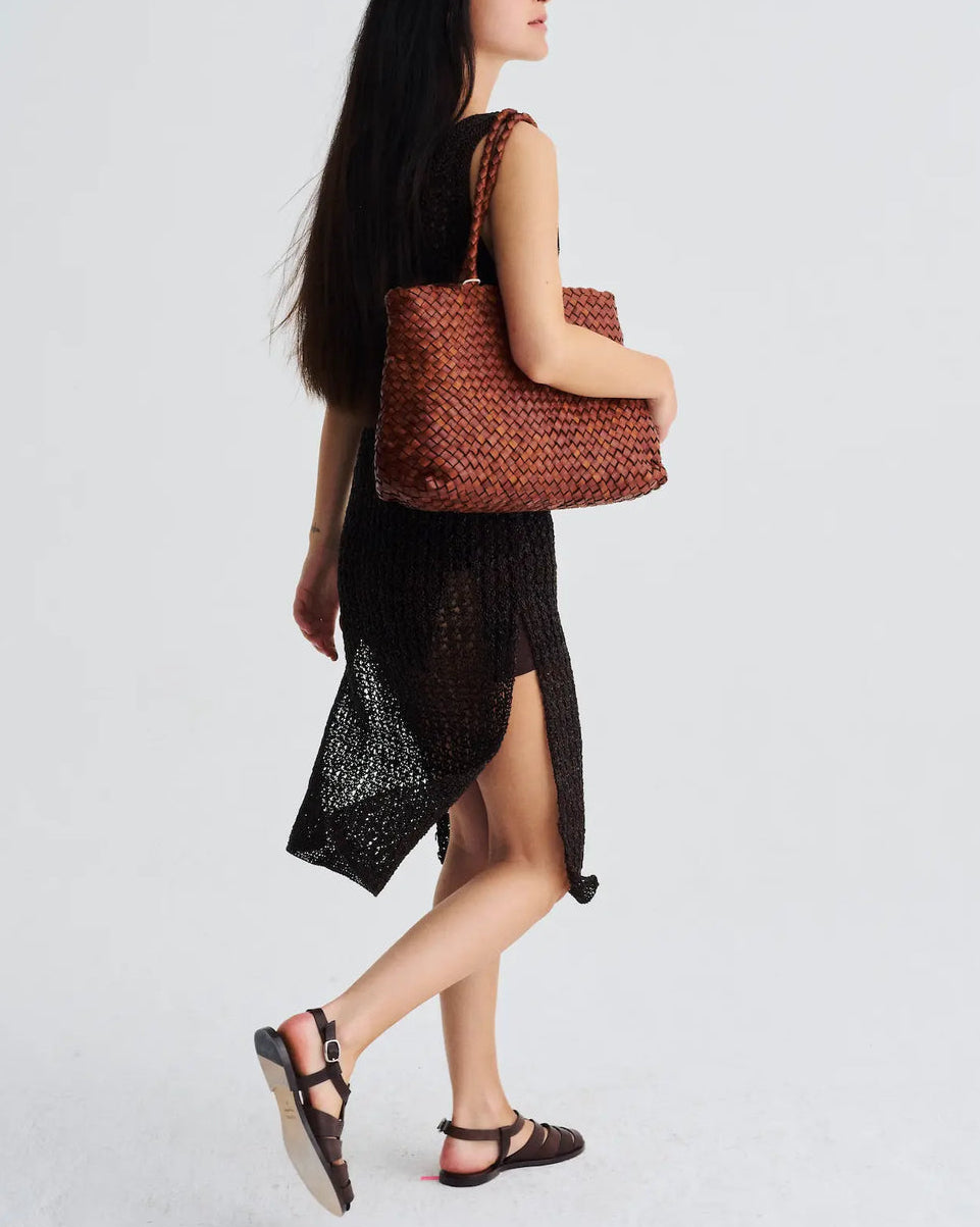 Vintage Mesh Tote | Tan