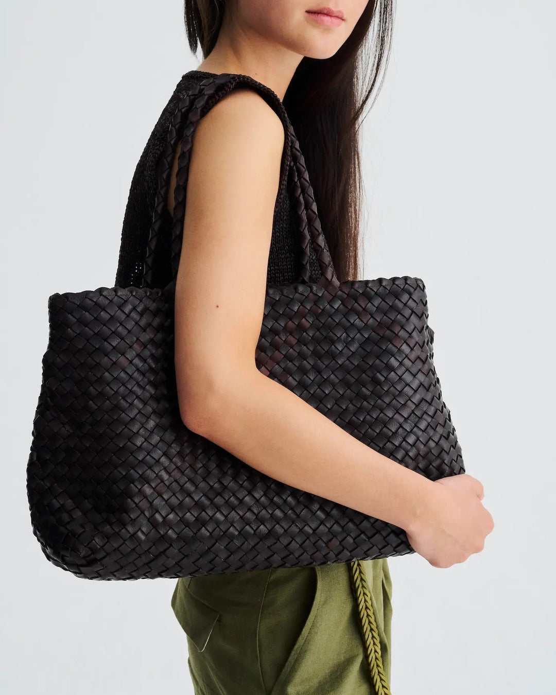 Vintage Mesh Tote | Dark Brown