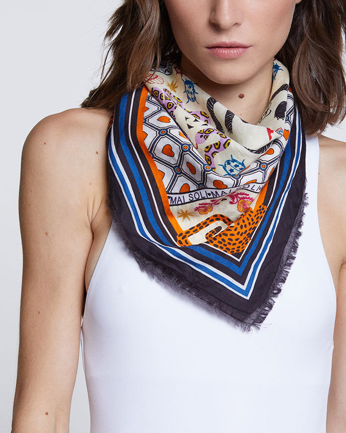 Vivere Scarf | Blue Orange