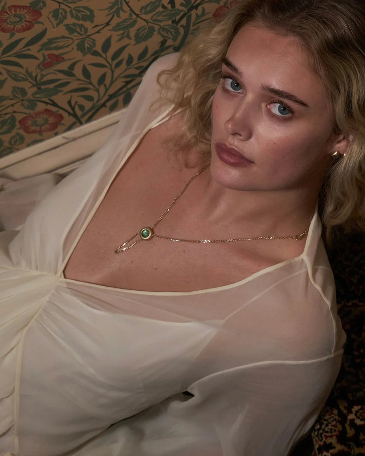 Emerald Mini Victorian Slider Necklace - ONLINE ONLY | PREORDER
