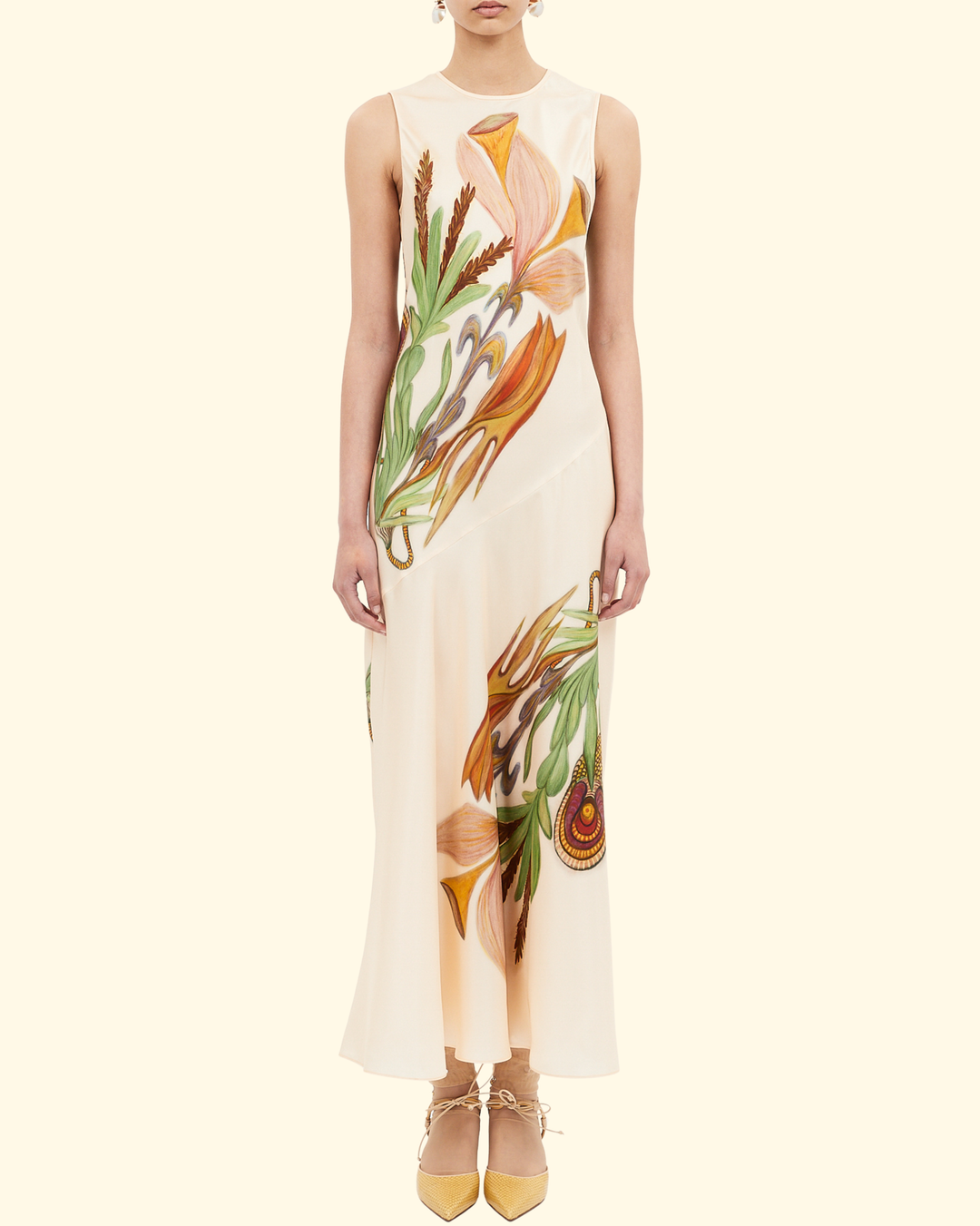 Gaea SL Midi Dress | Nature