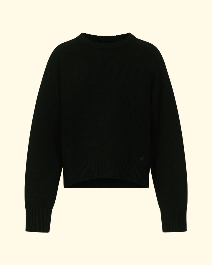 Breha Sweater W Piping | Black