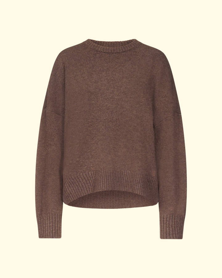 Anton Crewneck Sweater | Coffee