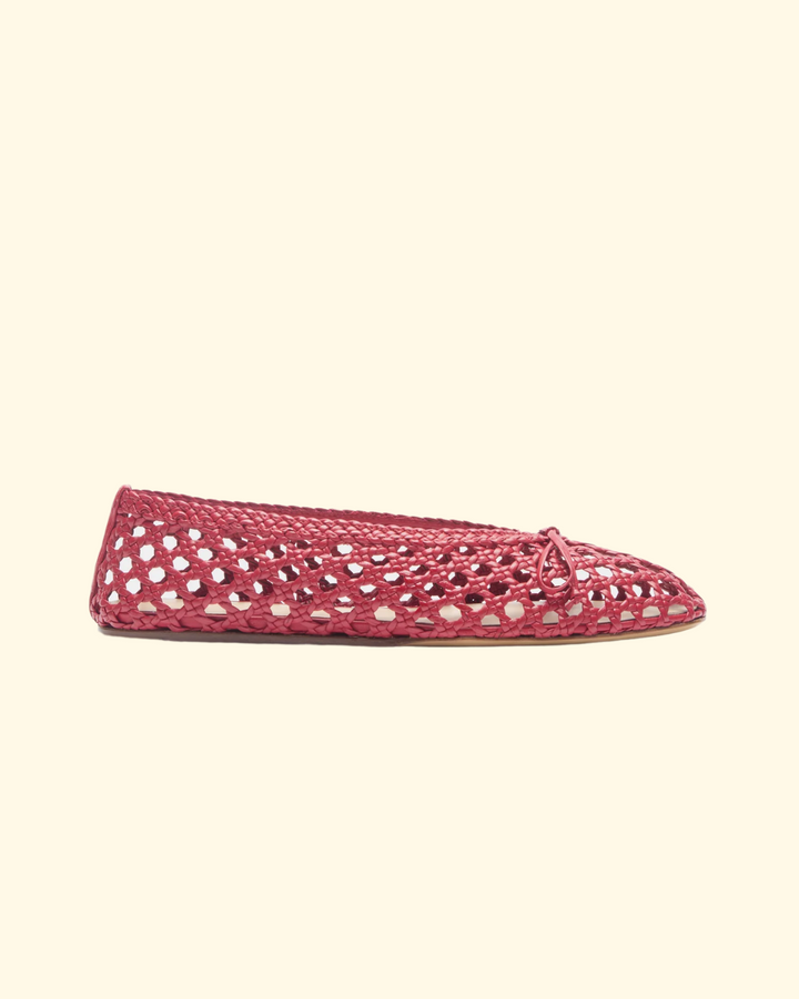 Regency Woven Slipper | Crimson