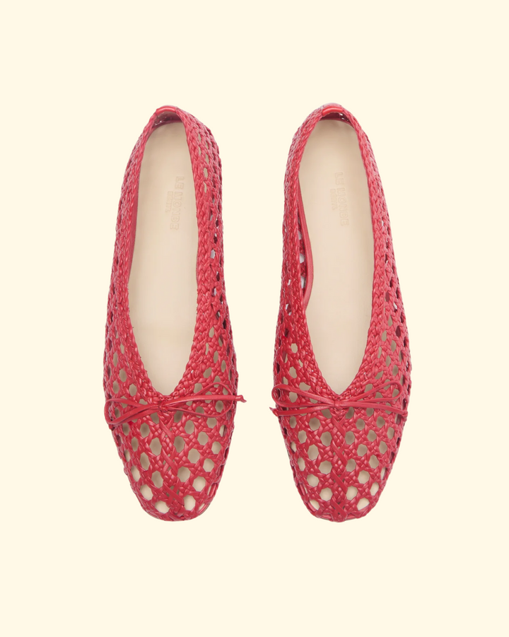 Regency Woven Slipper | Crimson