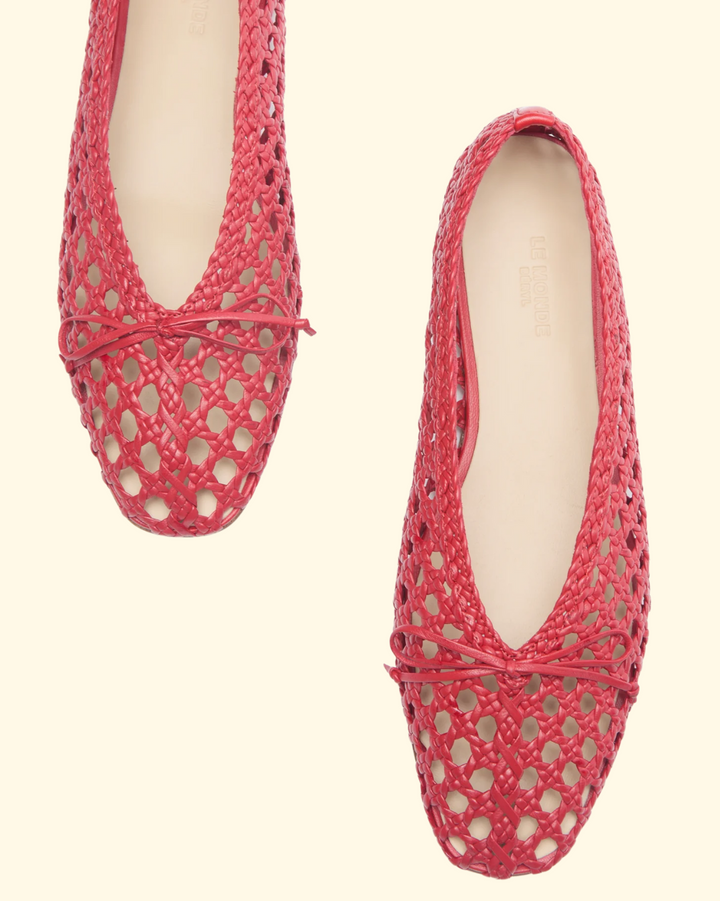 Regency Woven Slipper | Crimson