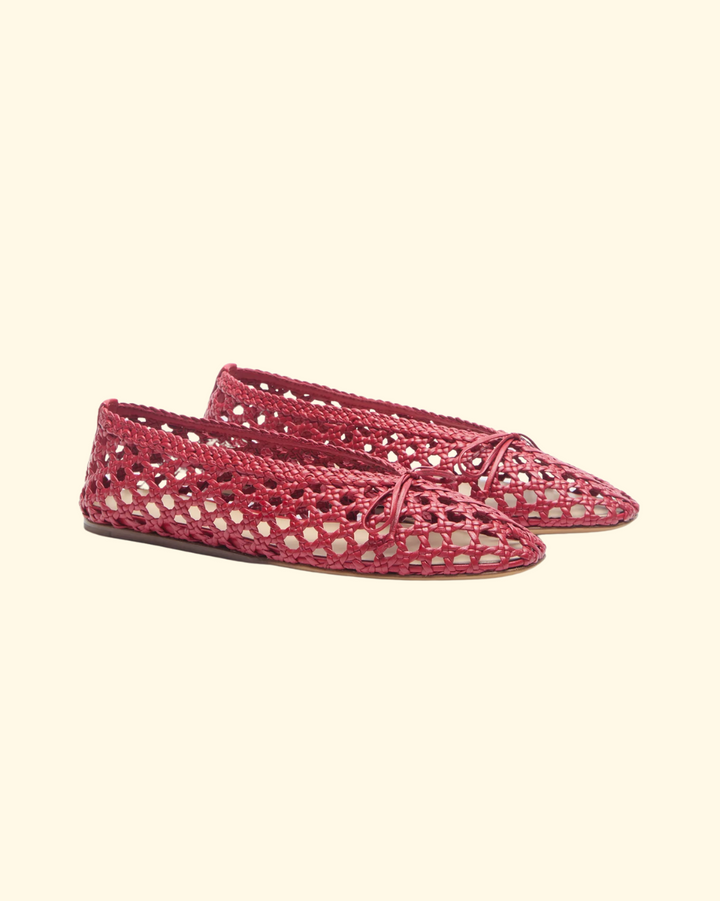 Regency Woven Slipper | Crimson