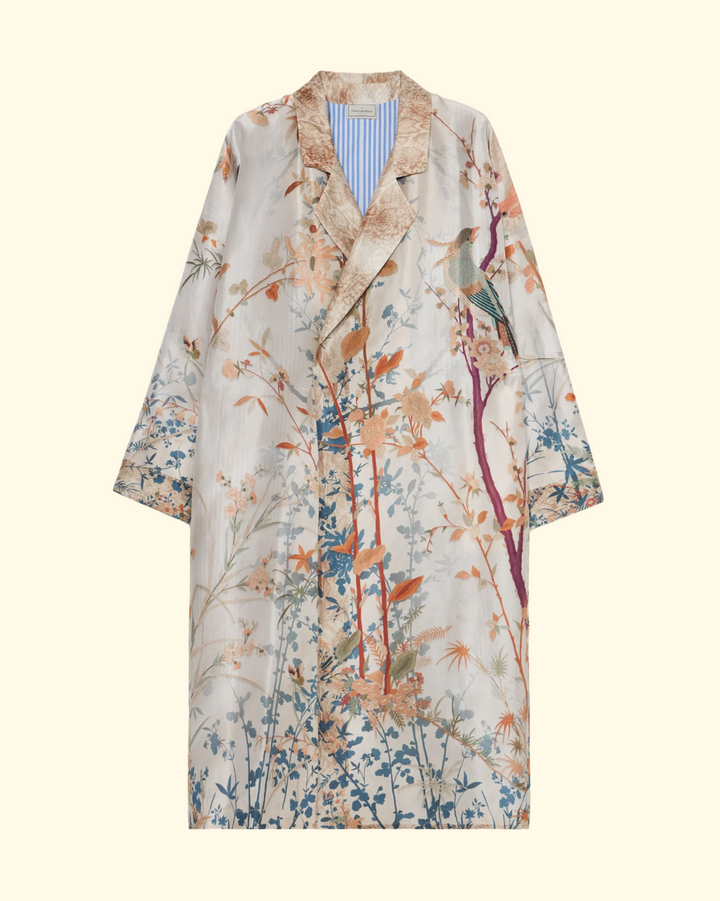 Enekam Silk Jacket | Ecru