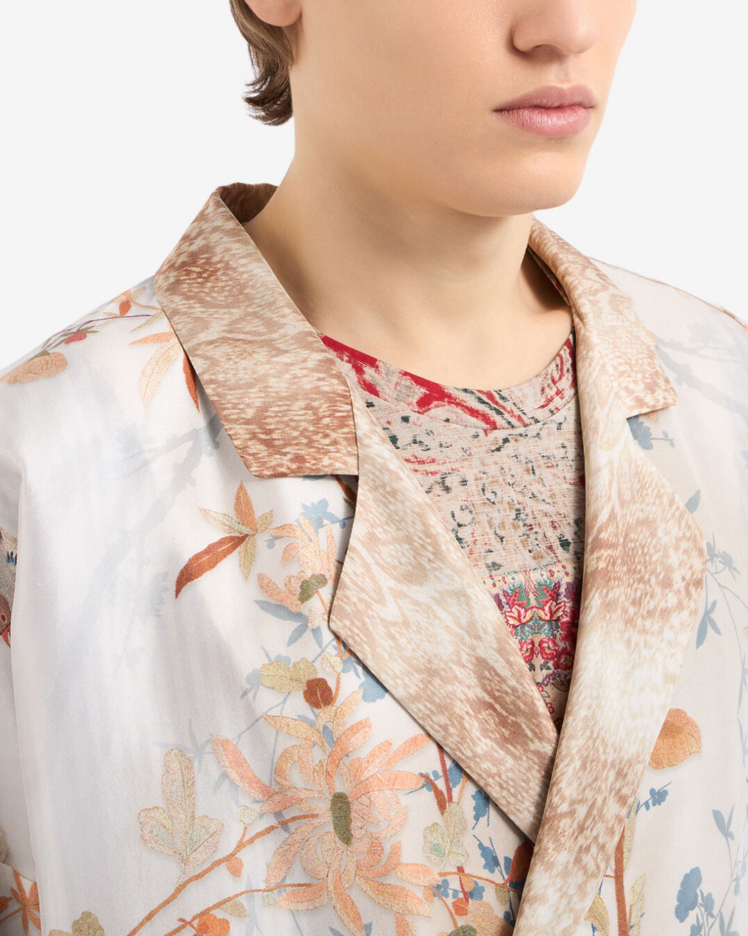 Enekam Silk Jacket | Ecru