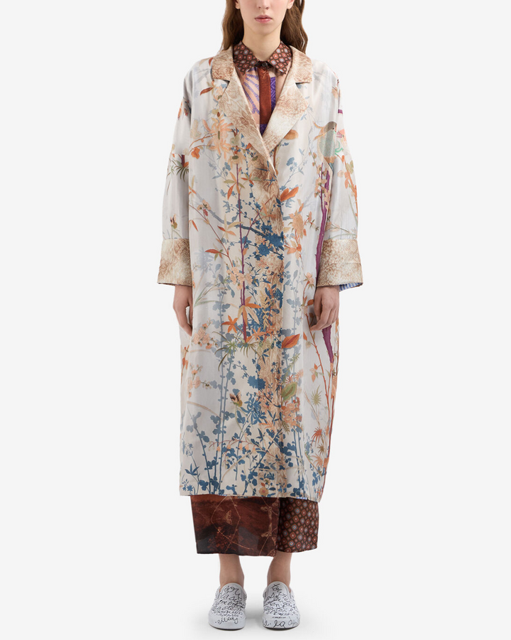 Enekam Silk Jacket | Ecru