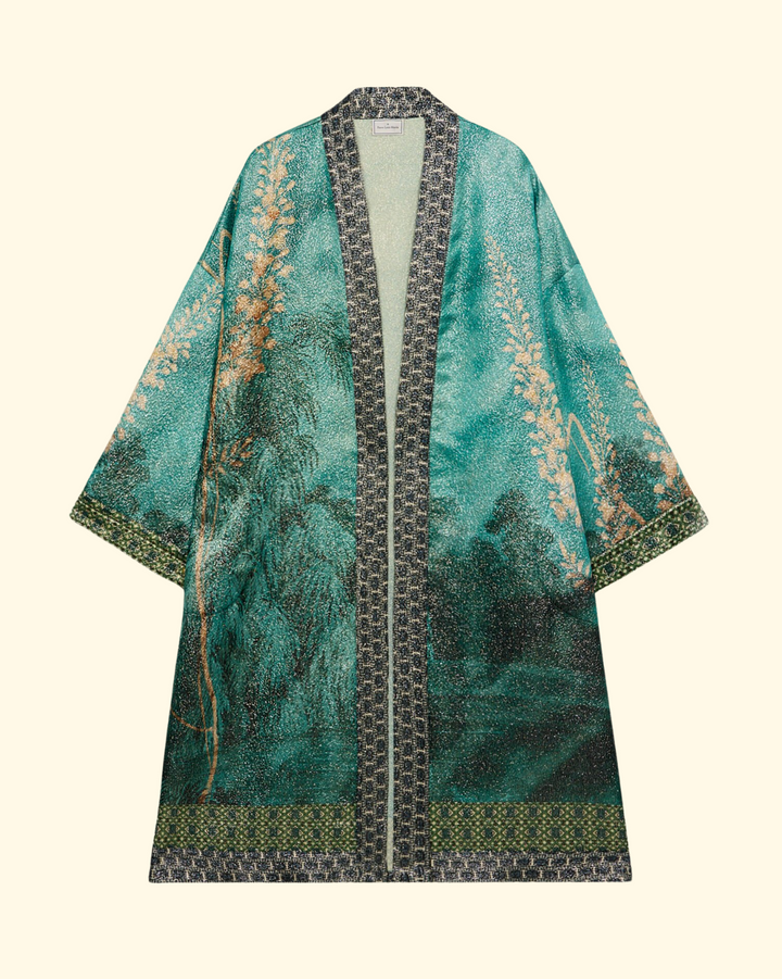 Pax Wool Kimono | Aquamarine