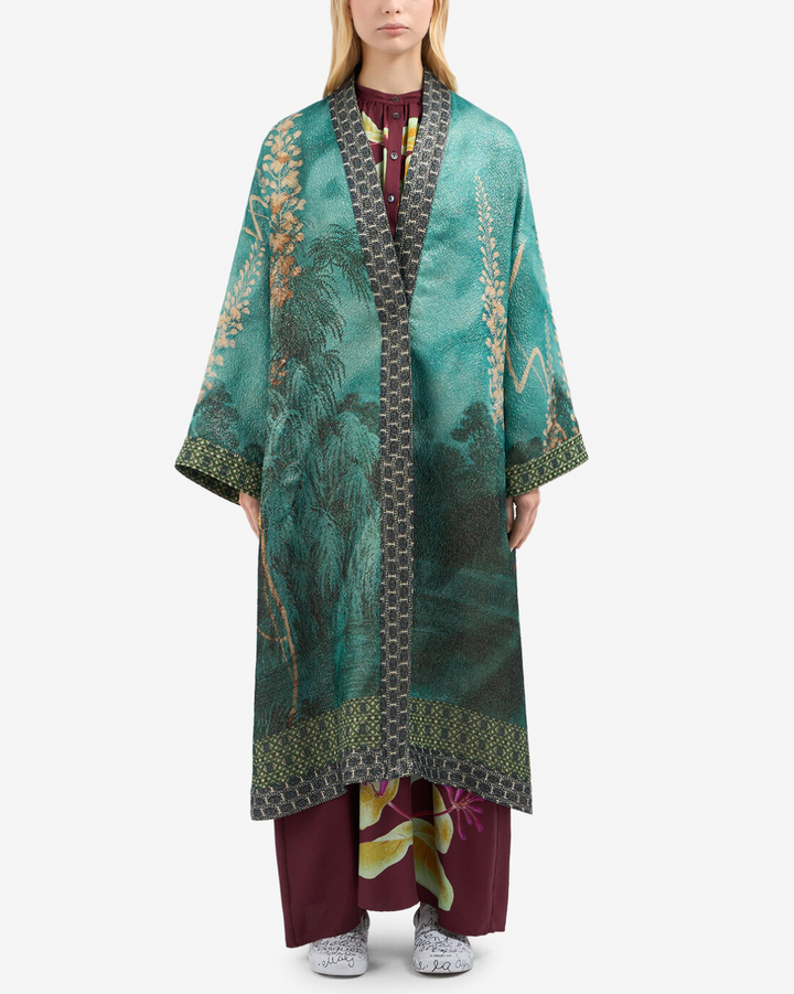 Pax Wool Kimono | Aquamarine