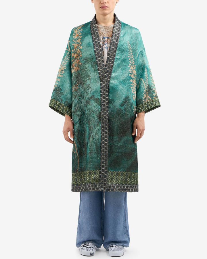 Pax Wool Kimono | Aquamarine