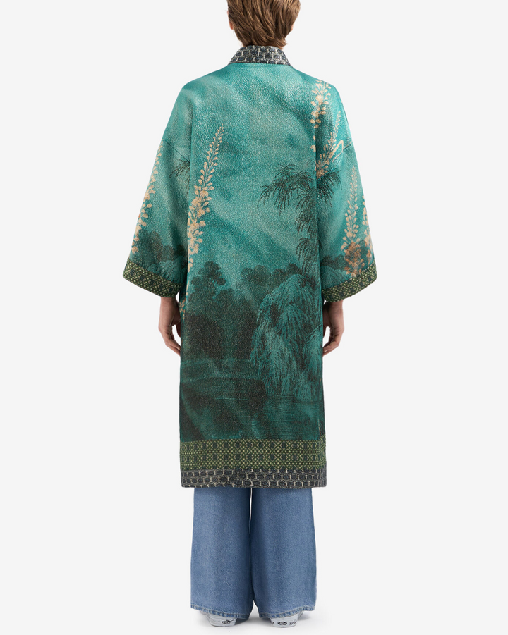 Pax Wool Kimono | Aquamarine
