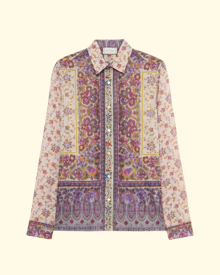 Stich Long Sleeve Shirt | Lilac Multicolor