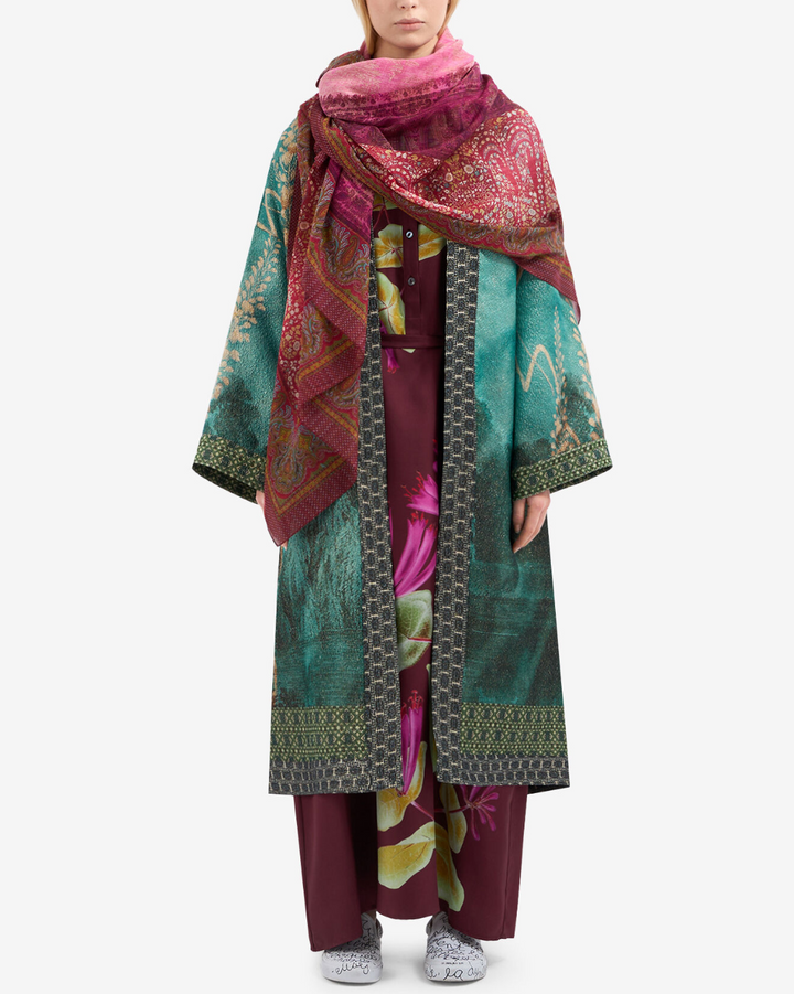 Aloegots Silk Dress | Wine Red
