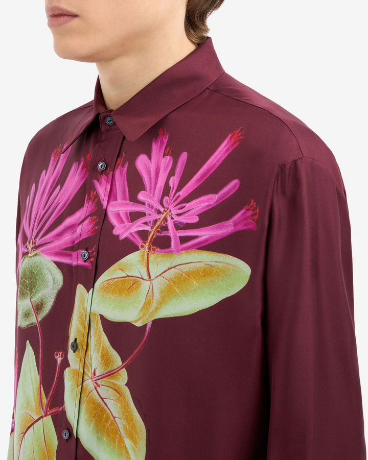 Aloegots Silk Shirt | Red Wine