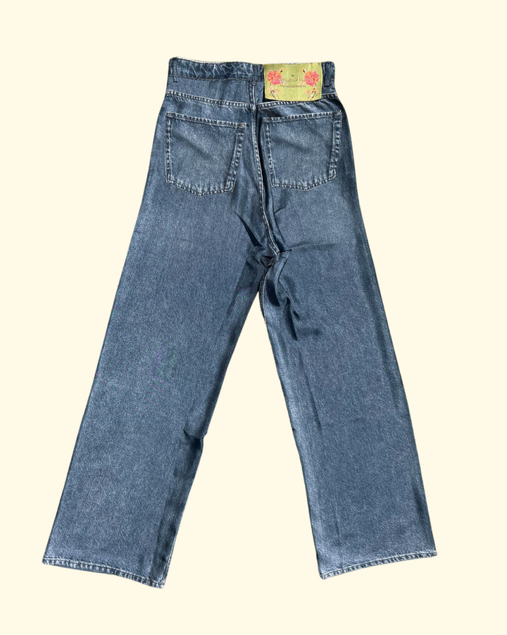 Aloe Silk Trousers | Silk Denim