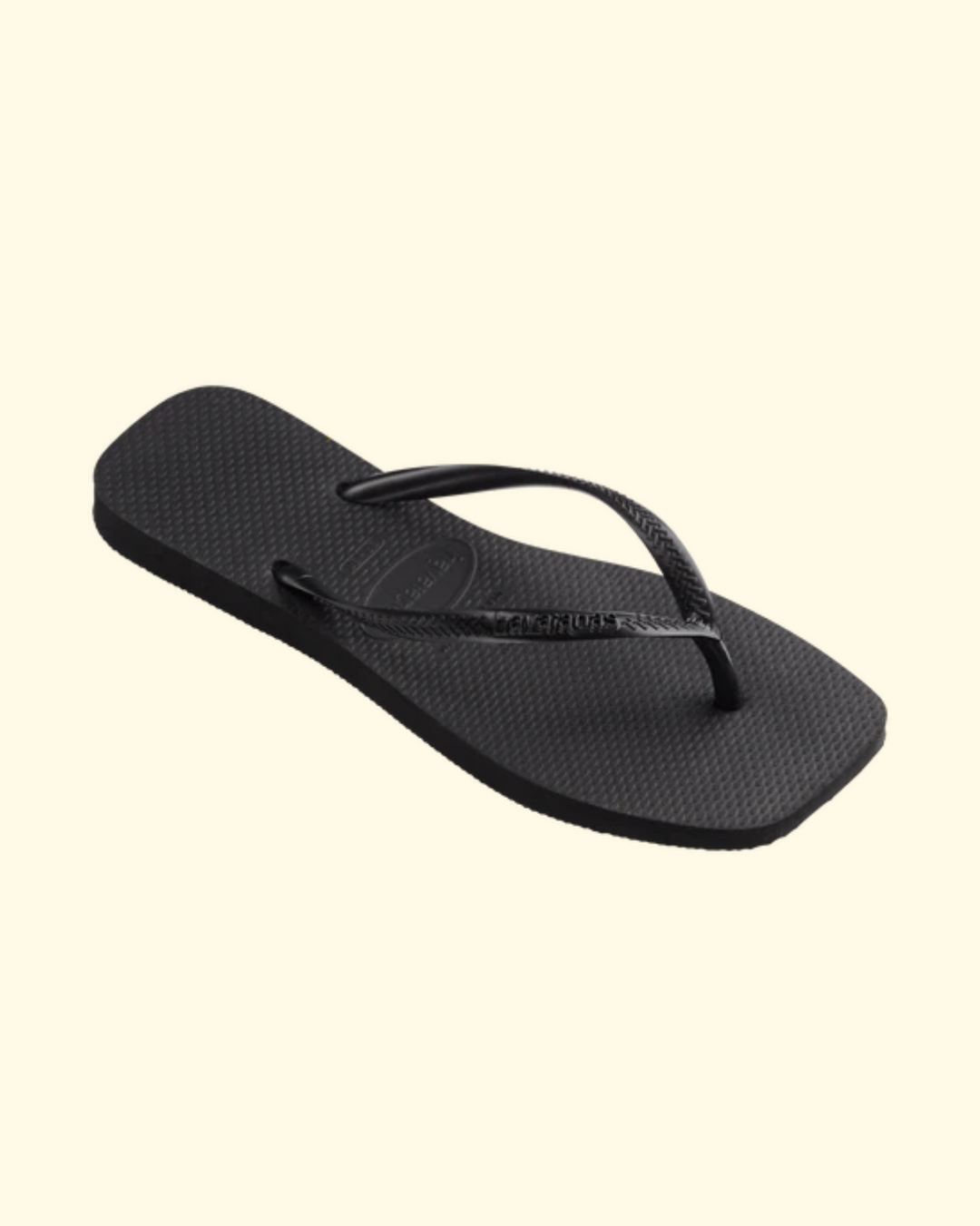 Slim Square Sandal | Black