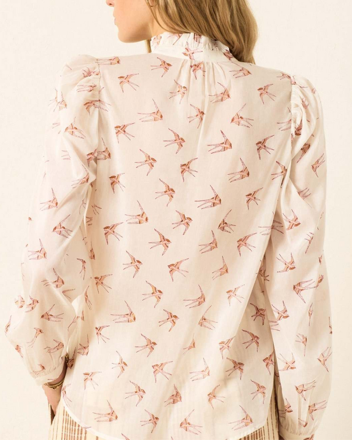 Annabel Cedar Swallow Shirt | White Cedar
