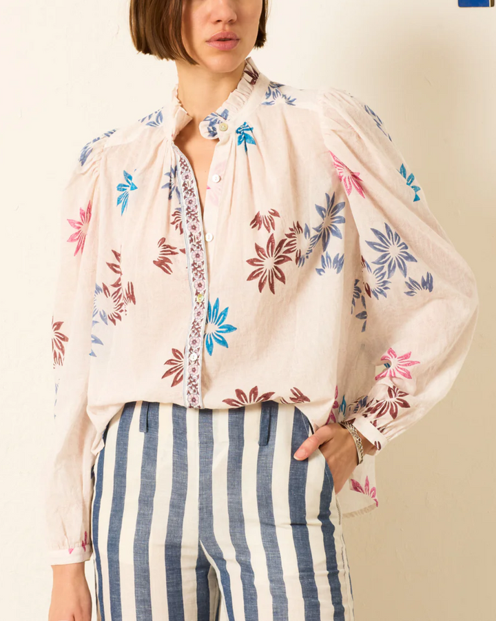 Annabel Berry Jackfruit Shirt | White Berry