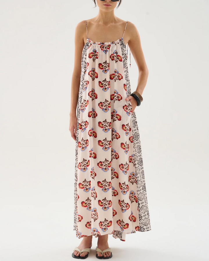 Caballito Calendula Midi Dress | Ecru