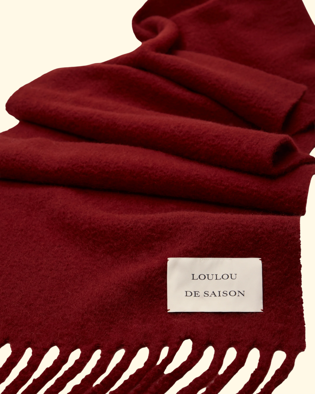 Santo Alpaca Scarf | Burgundy