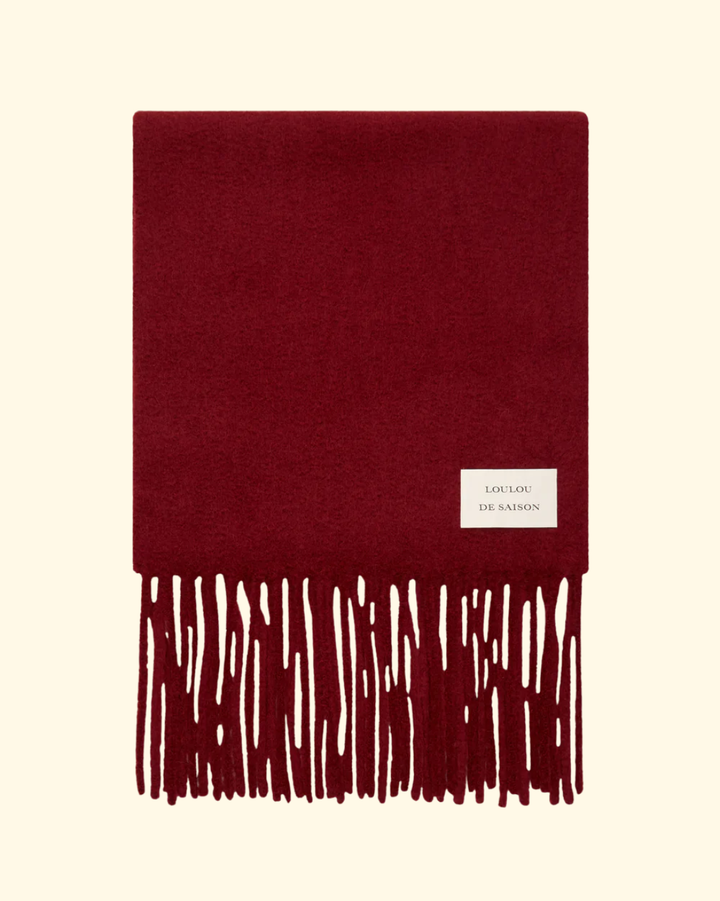 Santo Alpaca Scarf | Burgundy