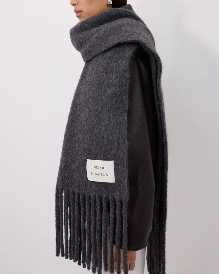 Santo Alpaca Scarf | Burgundy