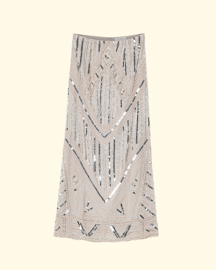 Enchanted Pearls Georgette Skirt | Ssilvermoon