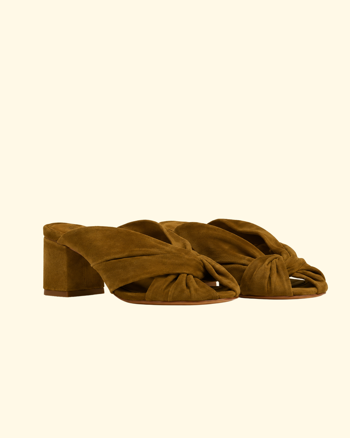 Suede Crossed Sandals | Vintage