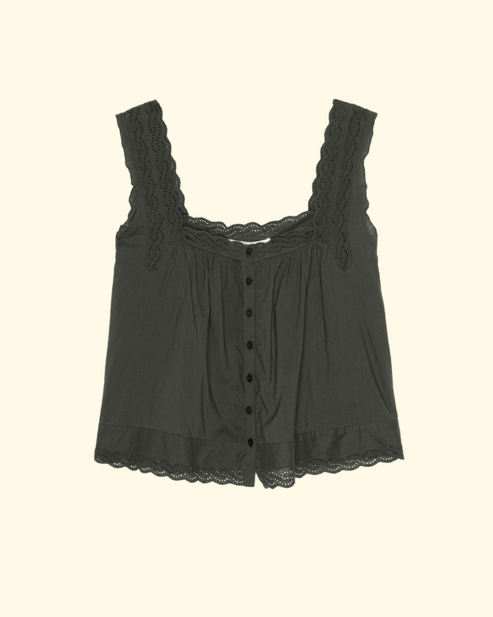 The Eyelet Tank | Black