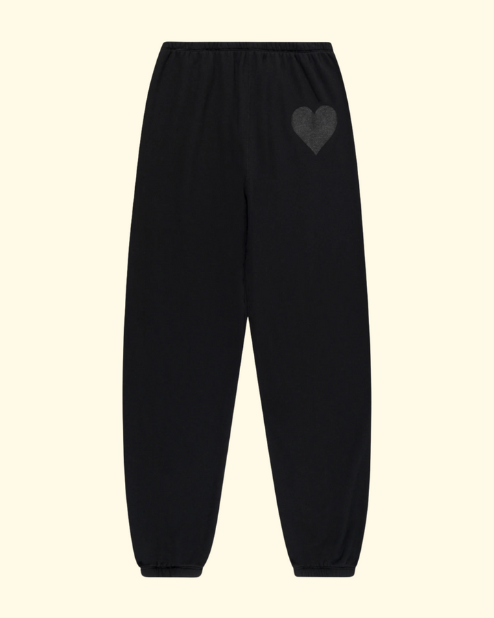 Heart Sweatpants | Black