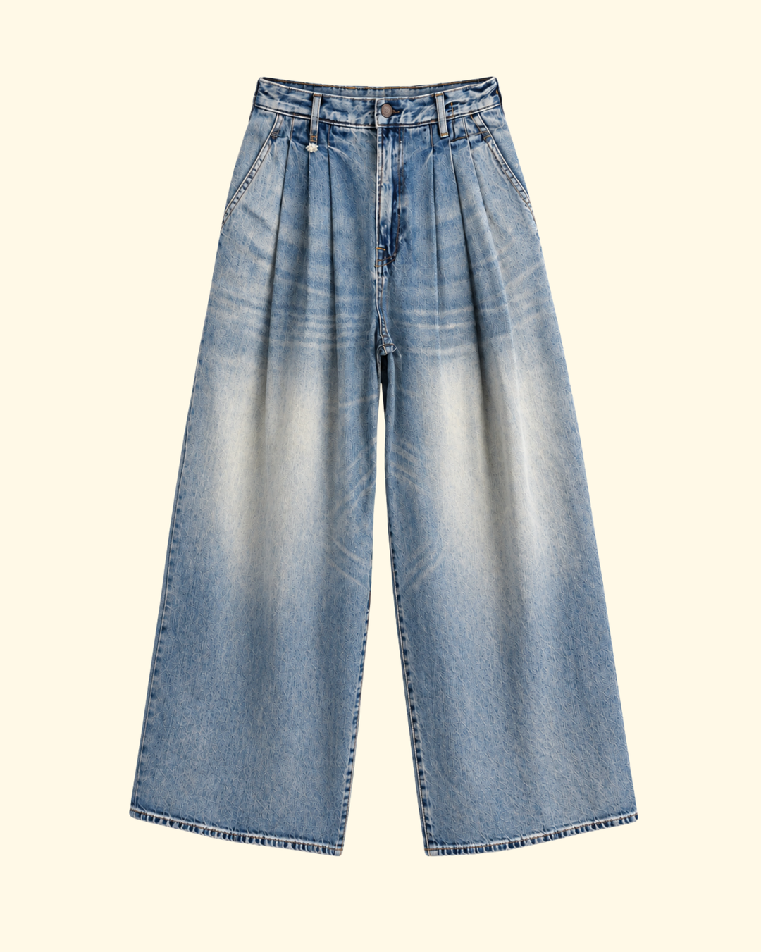 Triple Pleated Jean | Rivington Blue