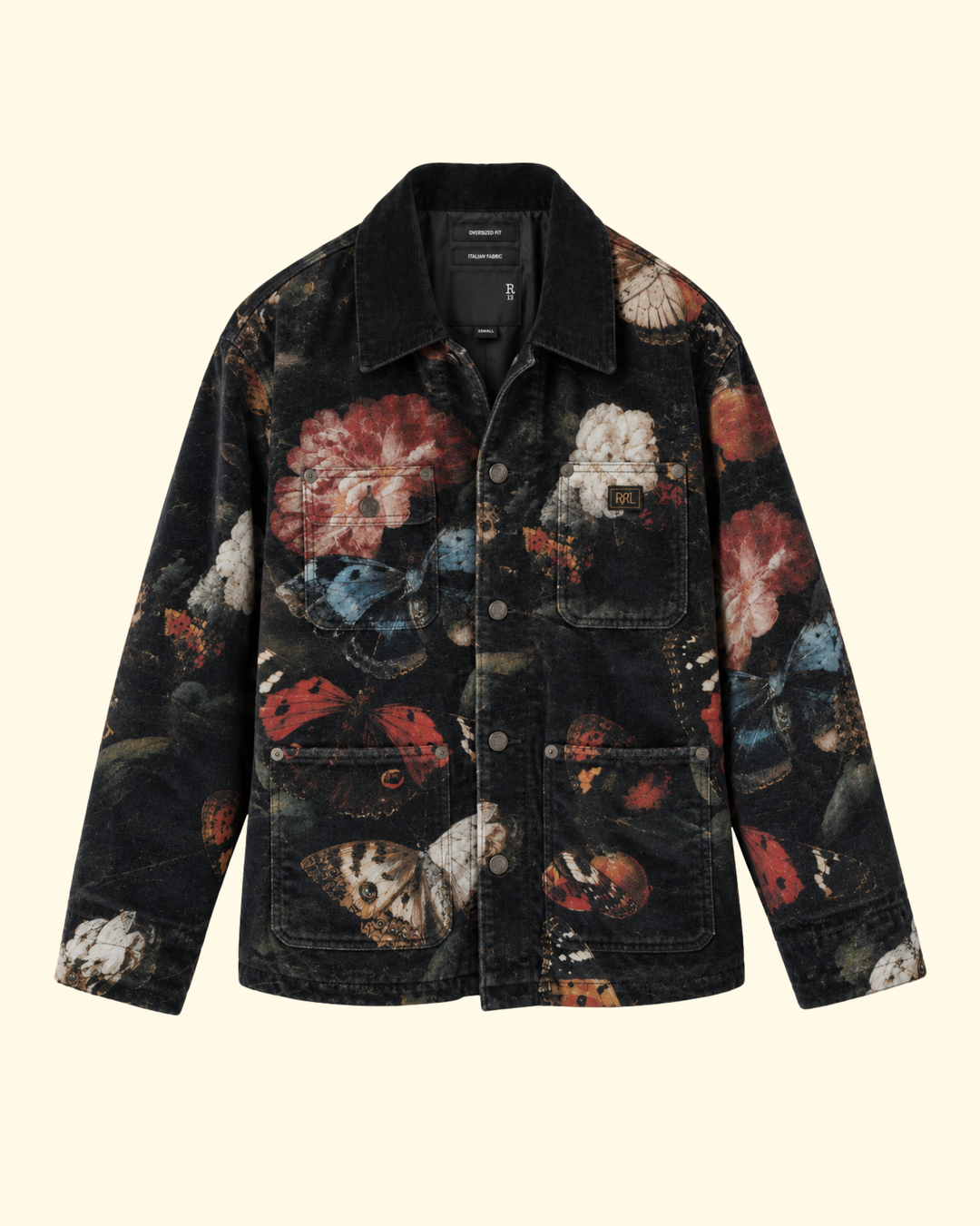 Relaxed Chore Jacket | Floral Butterfly