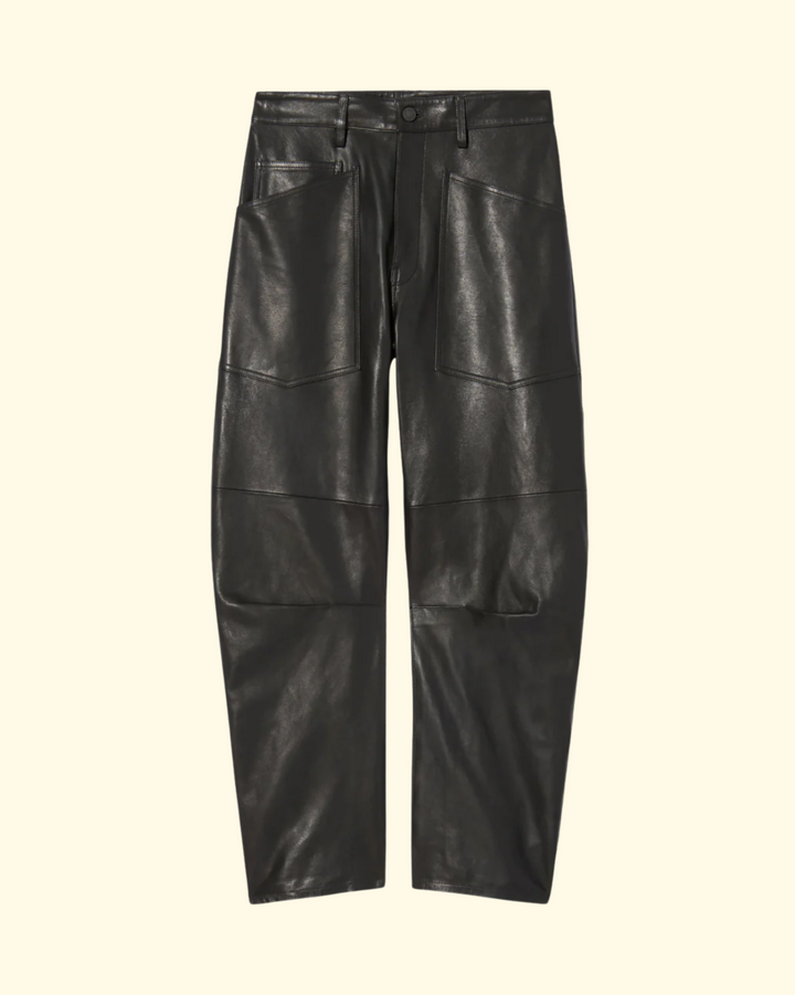 Shon Leather Pant | Black