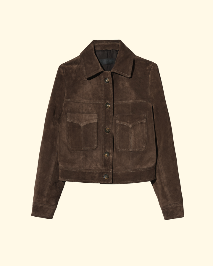 Susannah Suede Jacket | Hazelnut