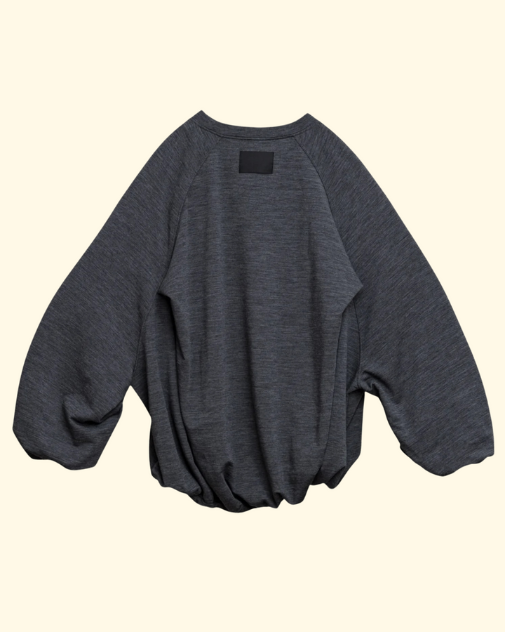 Lilly Puffy Top | Dark Grey