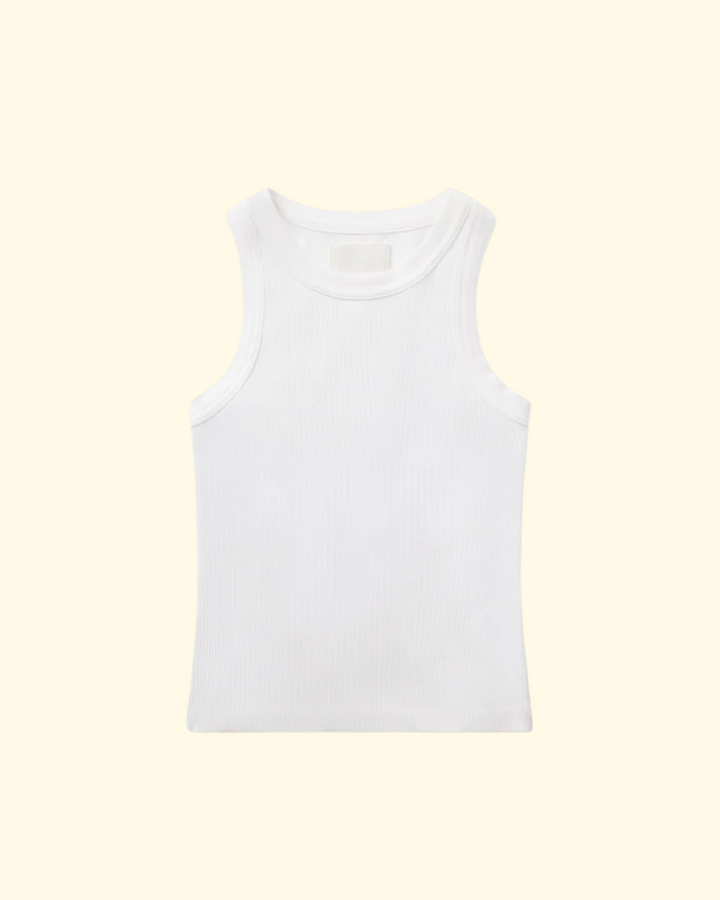 Isabel Rib Tank | White