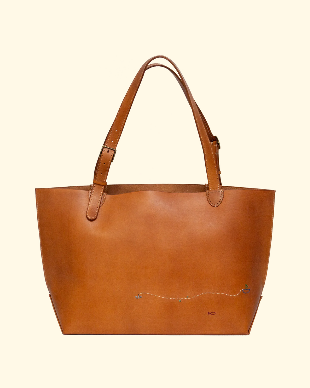 La Mer Tote | Leather Brown