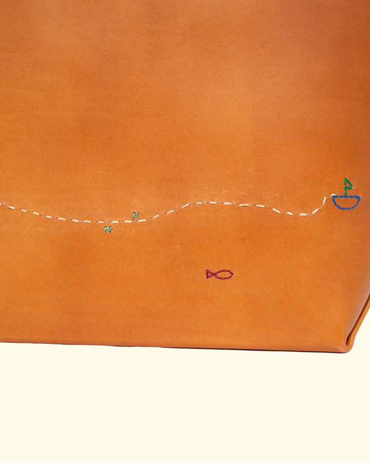 La Mer Tote | Leather Brown