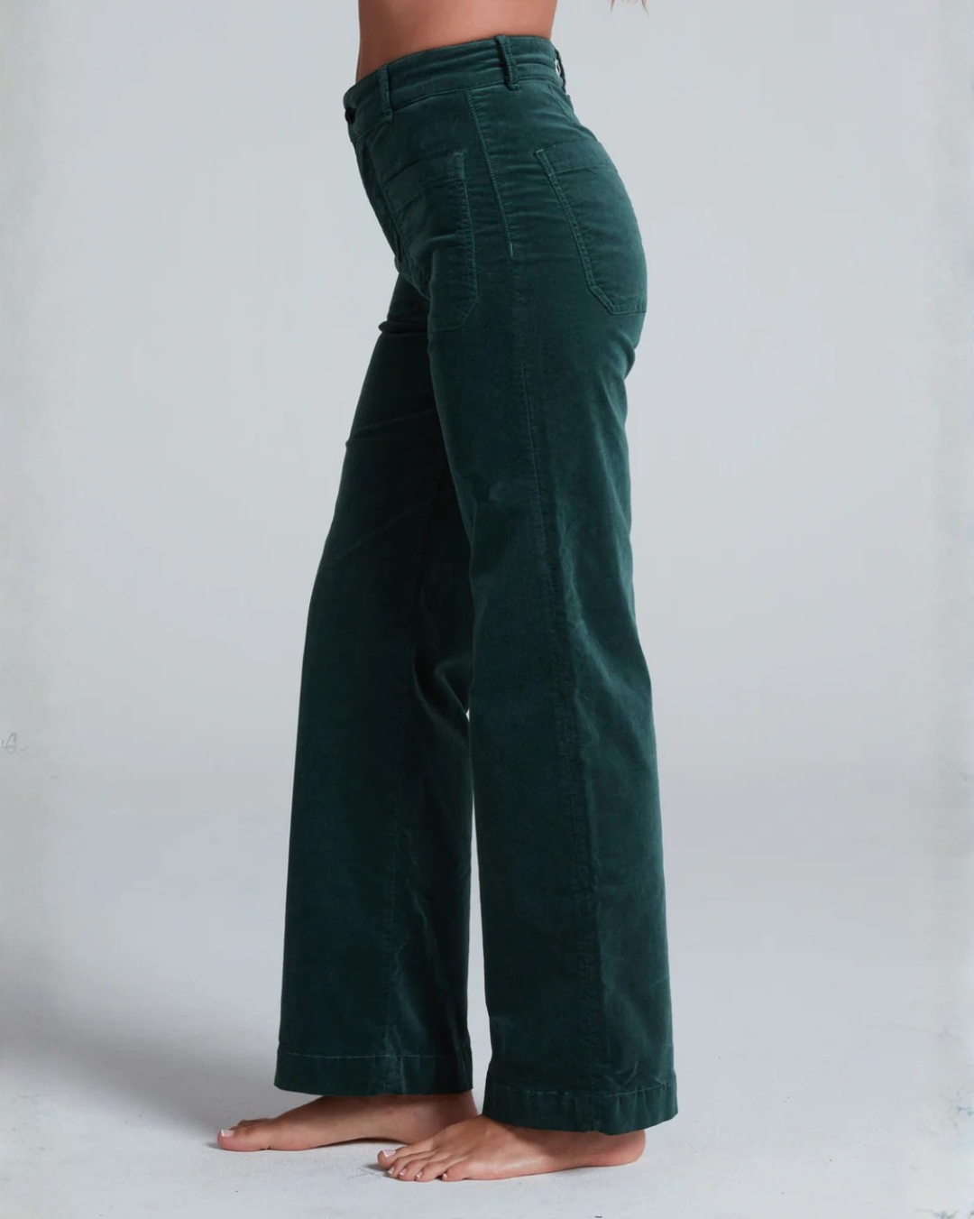 Sailor Velvet Pant | Dark Green