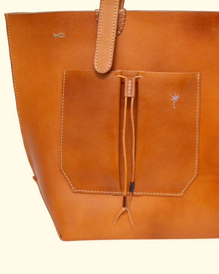 La Mer Tote | Leather Brown